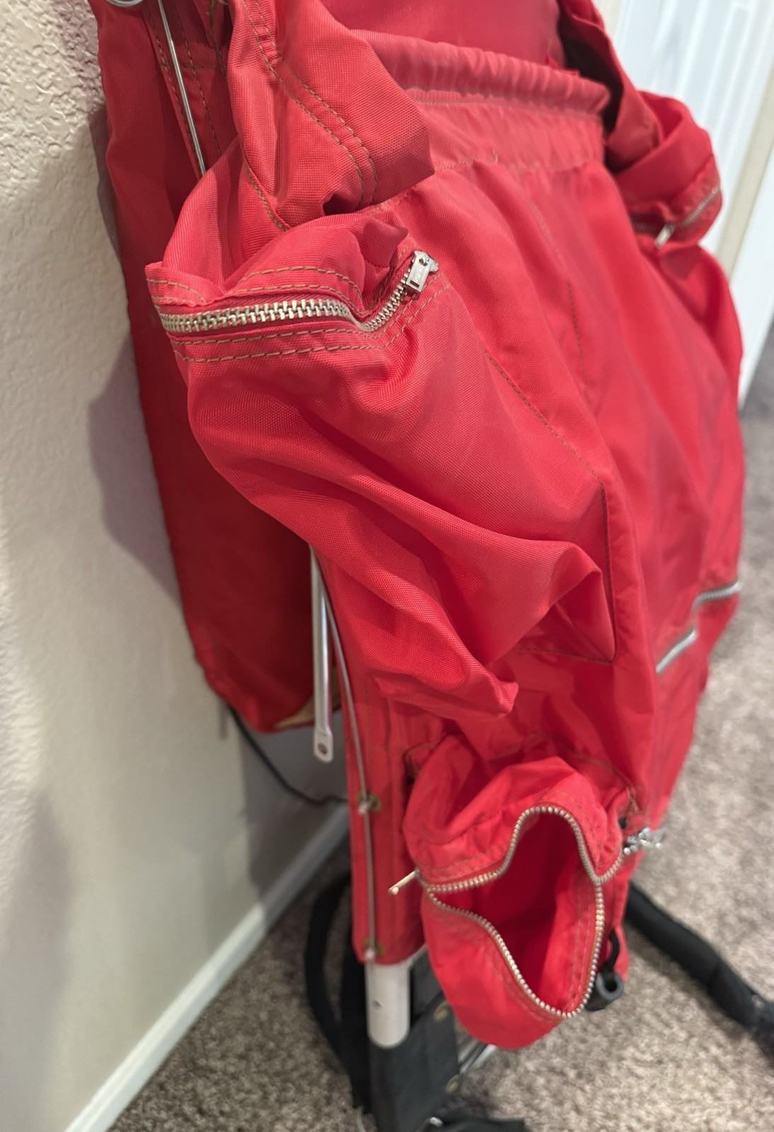 Vintage Multi Pocketed KELTY Red External Frame Backpack