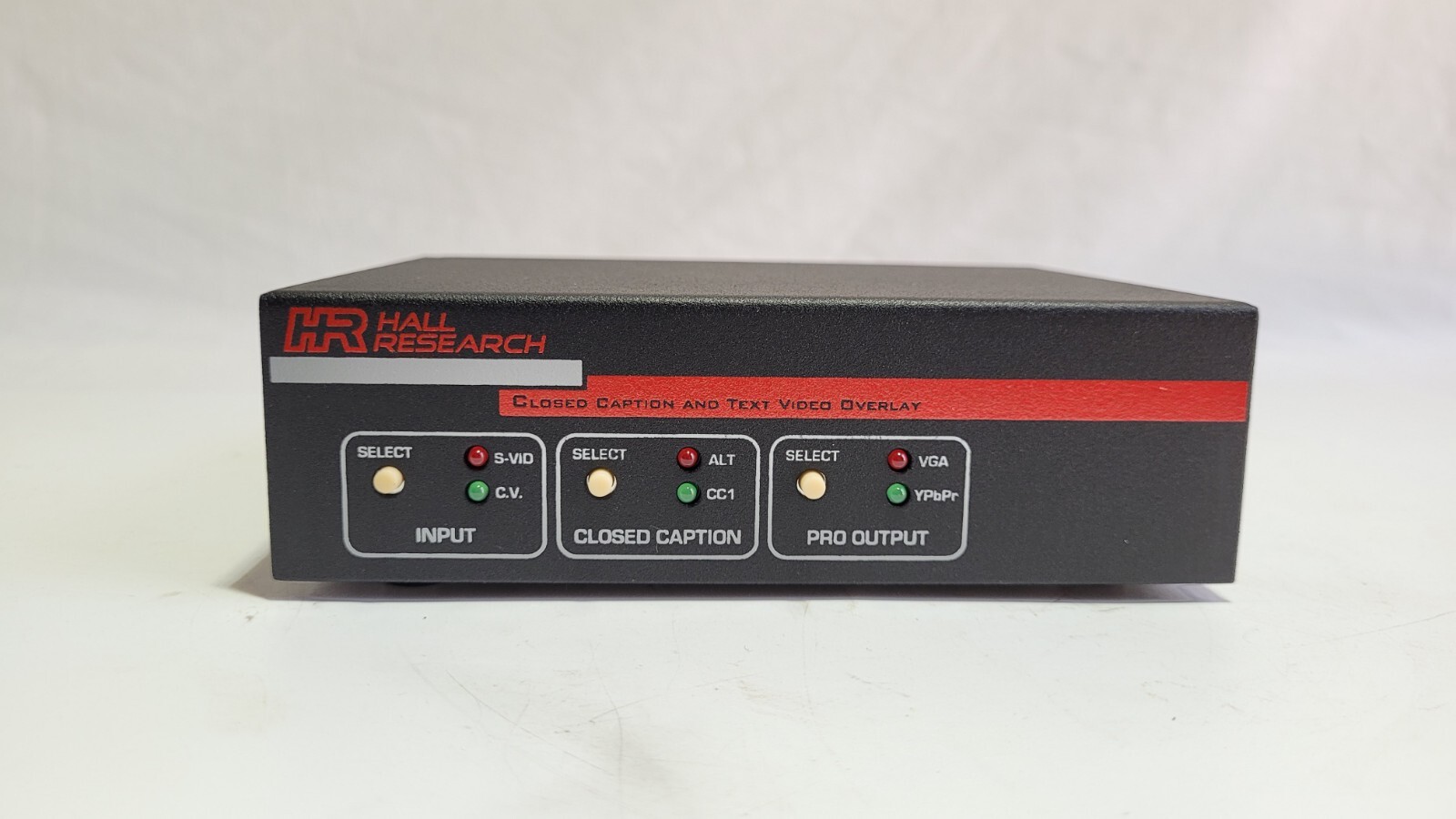 HALL RESEARCH CC-101-PRO Closed Caption Decoder and Text Video Overlay