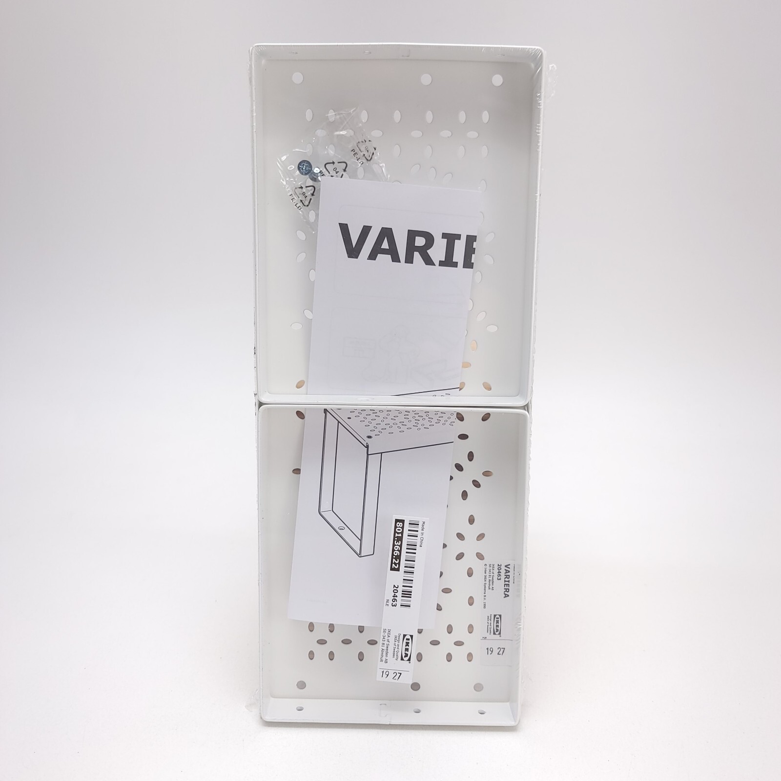 IKEA VARIERA 20463 White Small Metal Shelf Plant 12 7/16” L x 6” H x 5” W NEW