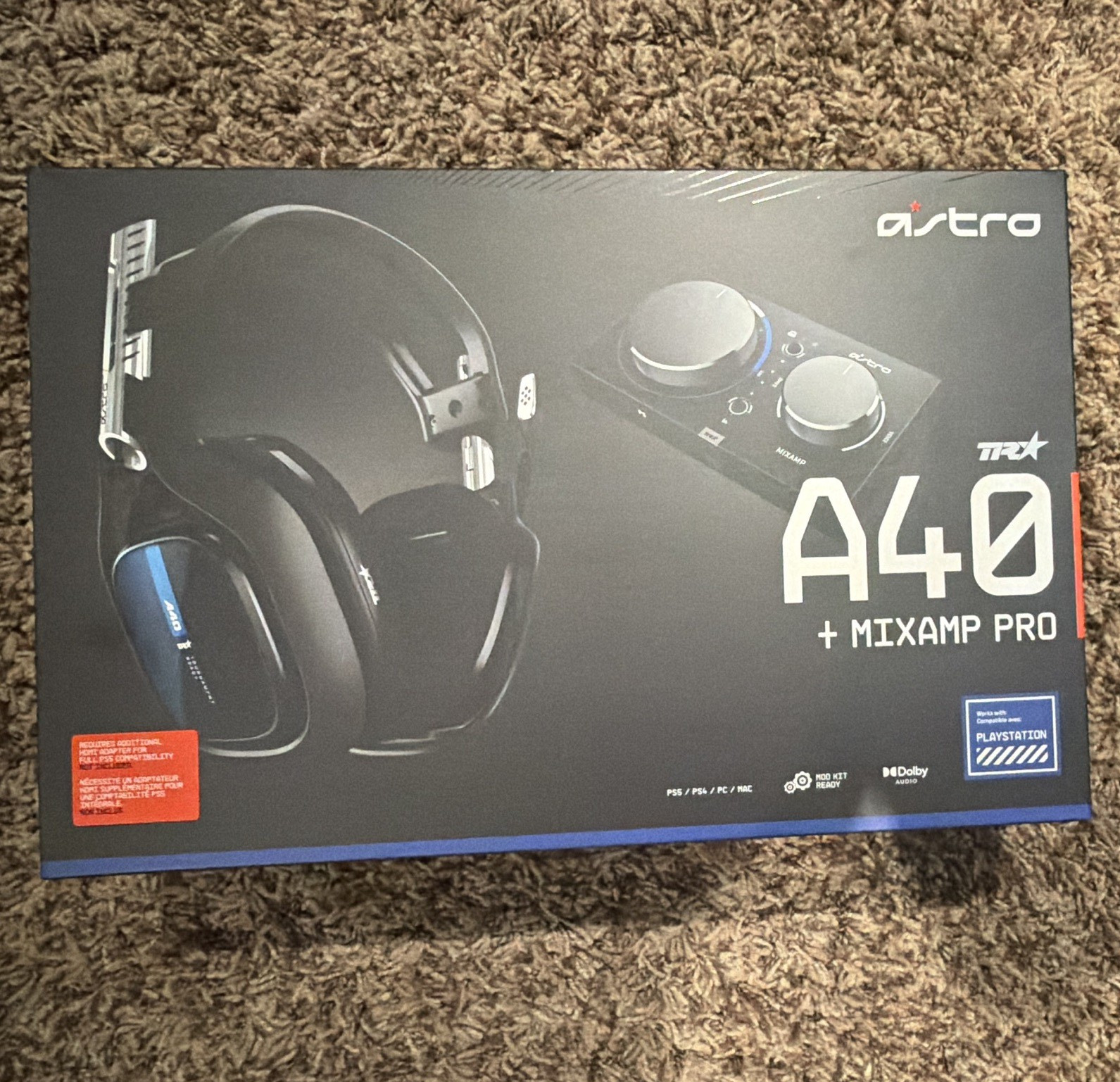 Astro A40 TR + MixAmp Pro Black Over-Ear Headset USB/3.5mm Detach Mic