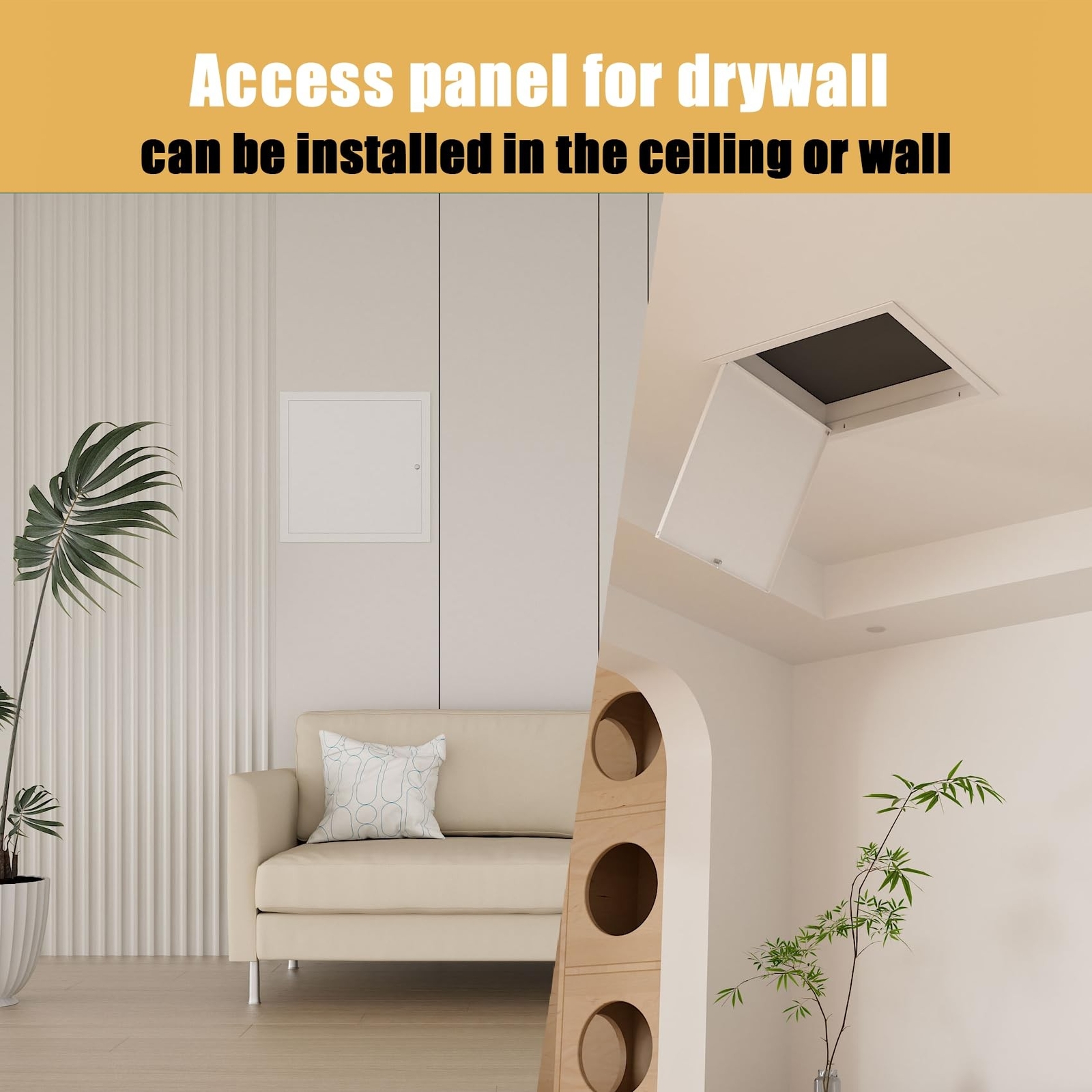 Thicken 1mm Access Panel 24 x 24 Metal Access Door for Drywall,Ceiling Electr...