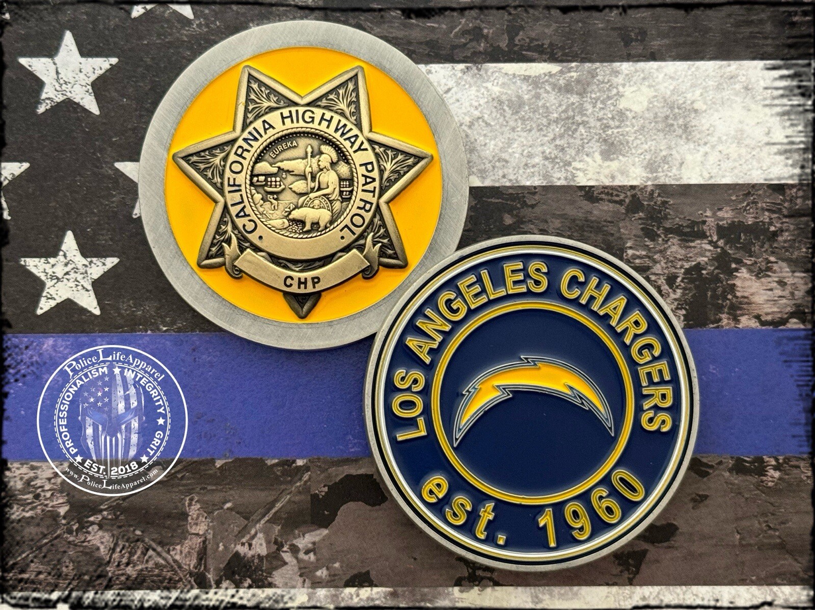 CHP Charger Football Challenge Coin