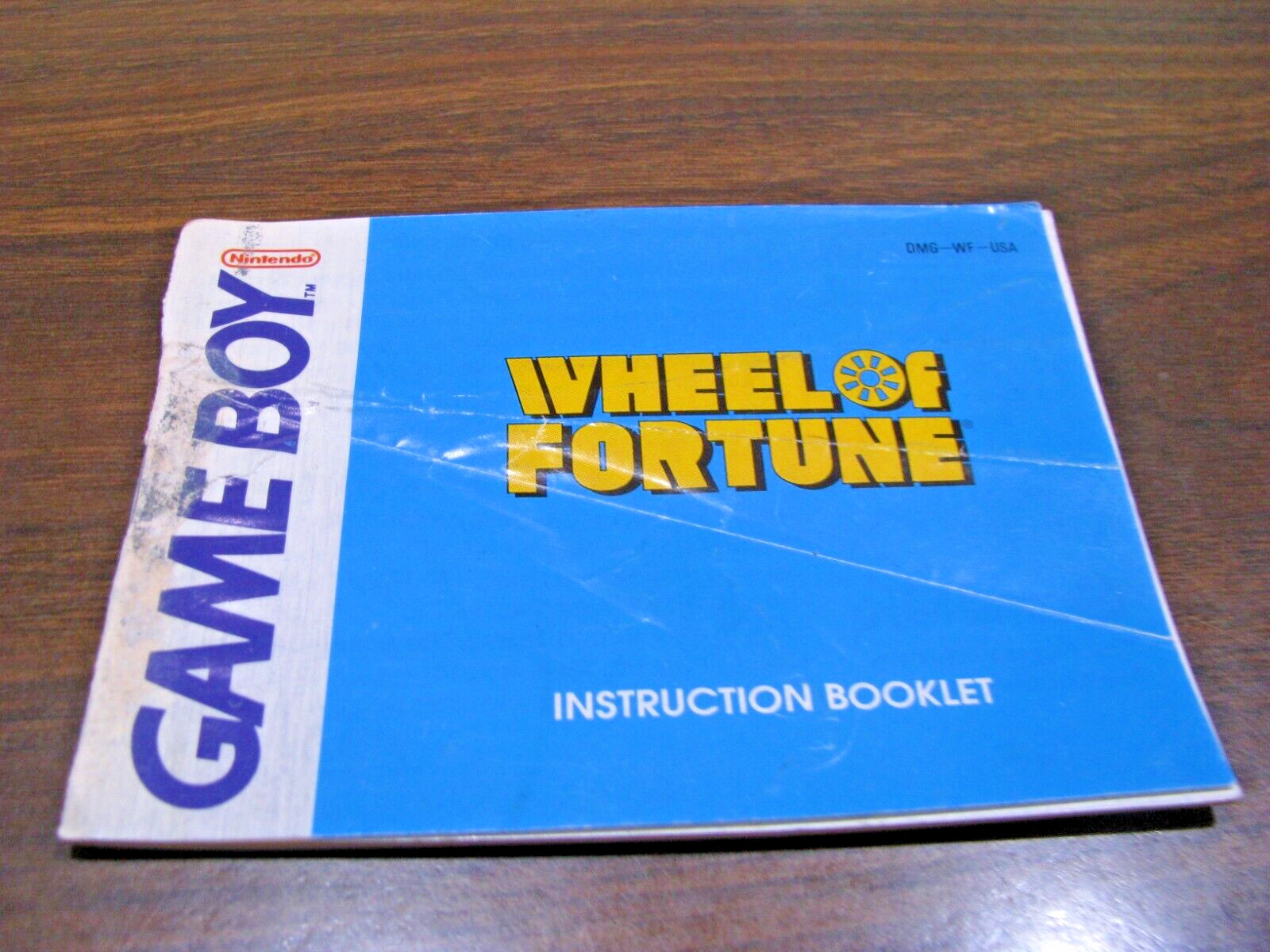 GAMEBOY Wheel of Fortune Instruction Booklet Only  "PRICE SLASHED"