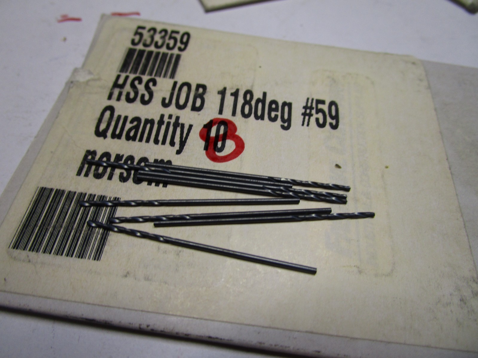 #59 HSS 118° Black Oxide Finish FMT®Jobber Drill QTY 8
