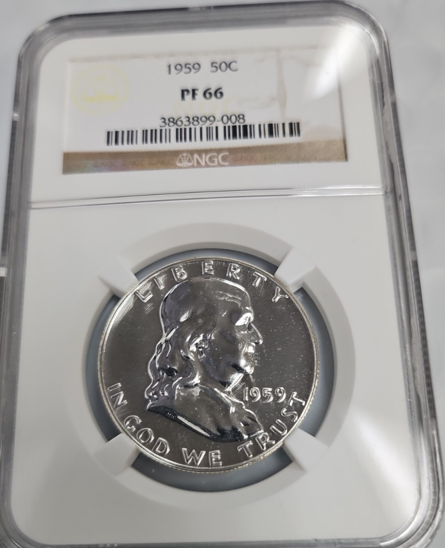 1959 Proof Franklin Half NGC PF66 S69