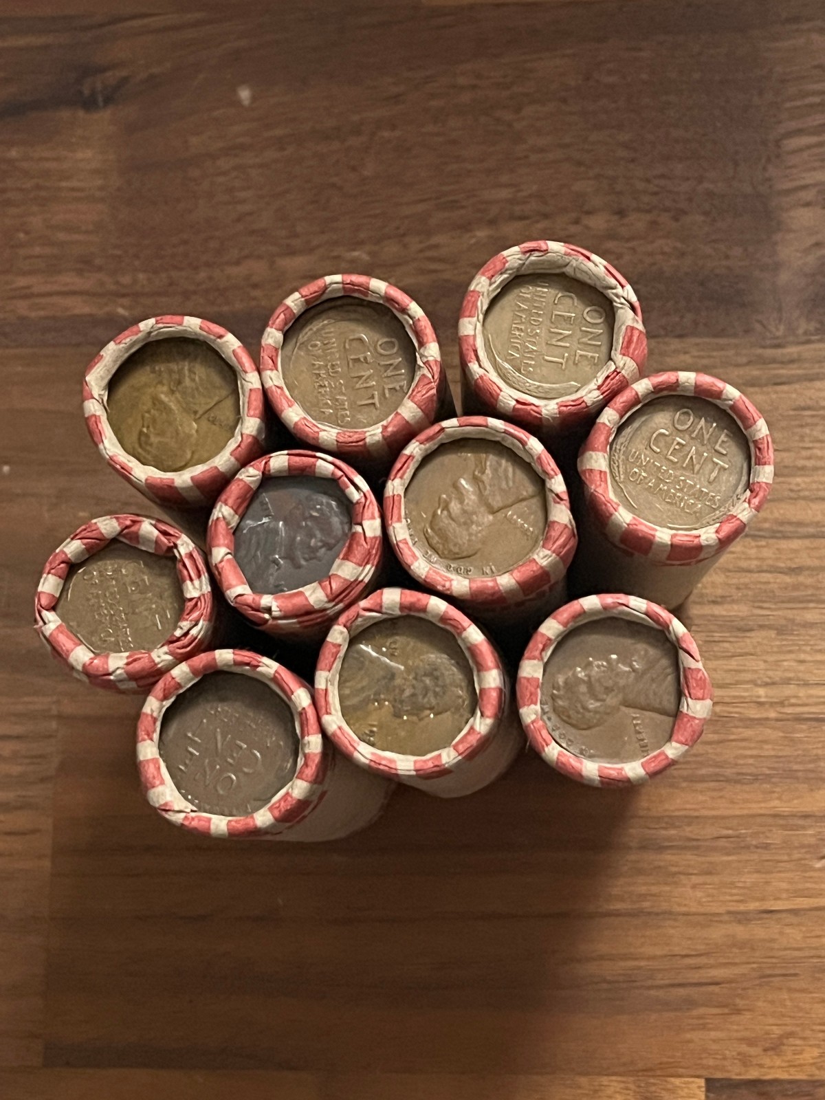 100 Unsearched Wheat Cents (2 Rolls) Mixed Dates 1909–1958 Lincoln Pennies