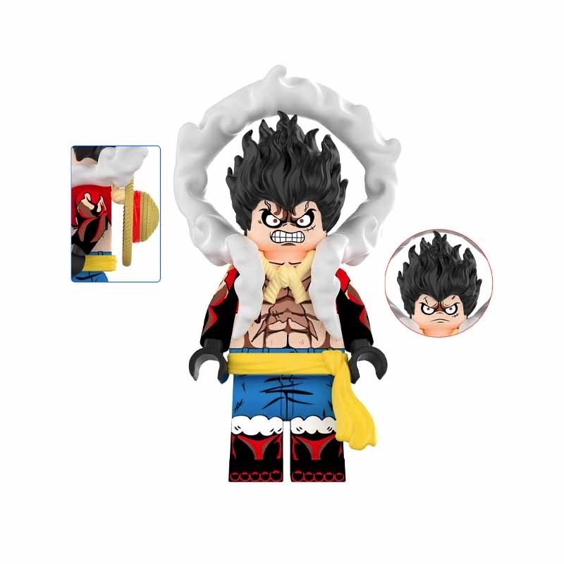 One Piece Monkey D Luffy Gear 4 Mini Custom Figure