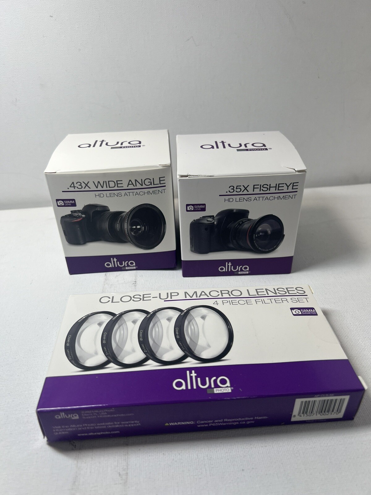 58mm Altura Photo Professional Accessory Kit For Canon Rebel