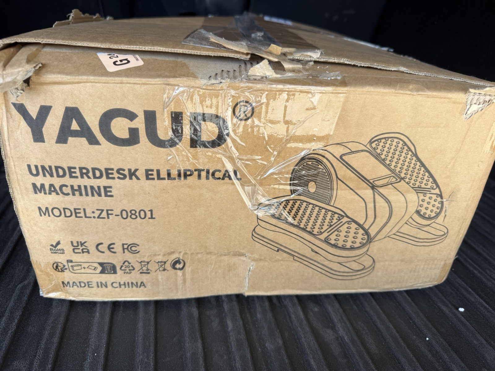 Yagud Under Desk Electric Elliptical ZF-0801 Remote LCD, Timer, 13 Programs