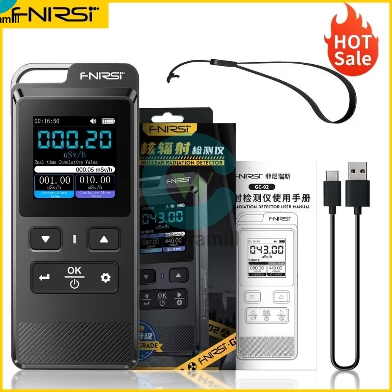 FNIRSI GC-02 Nuclear Radiation Detector Professional Geiger Miller Counter