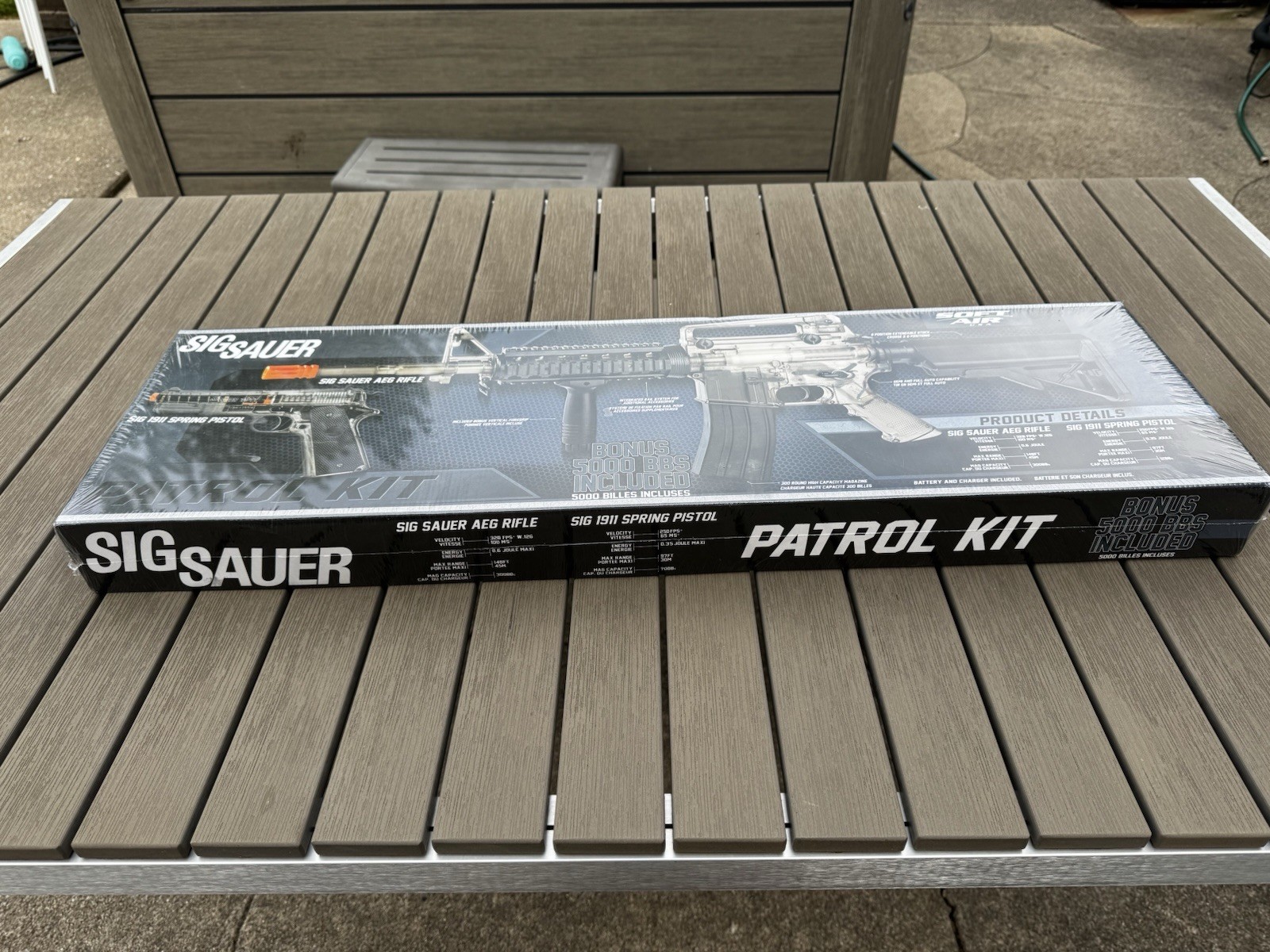Sig Sauer Licensed Patrol Rifle Entry Level Airsoft AEG and 1911 Pistol Kit