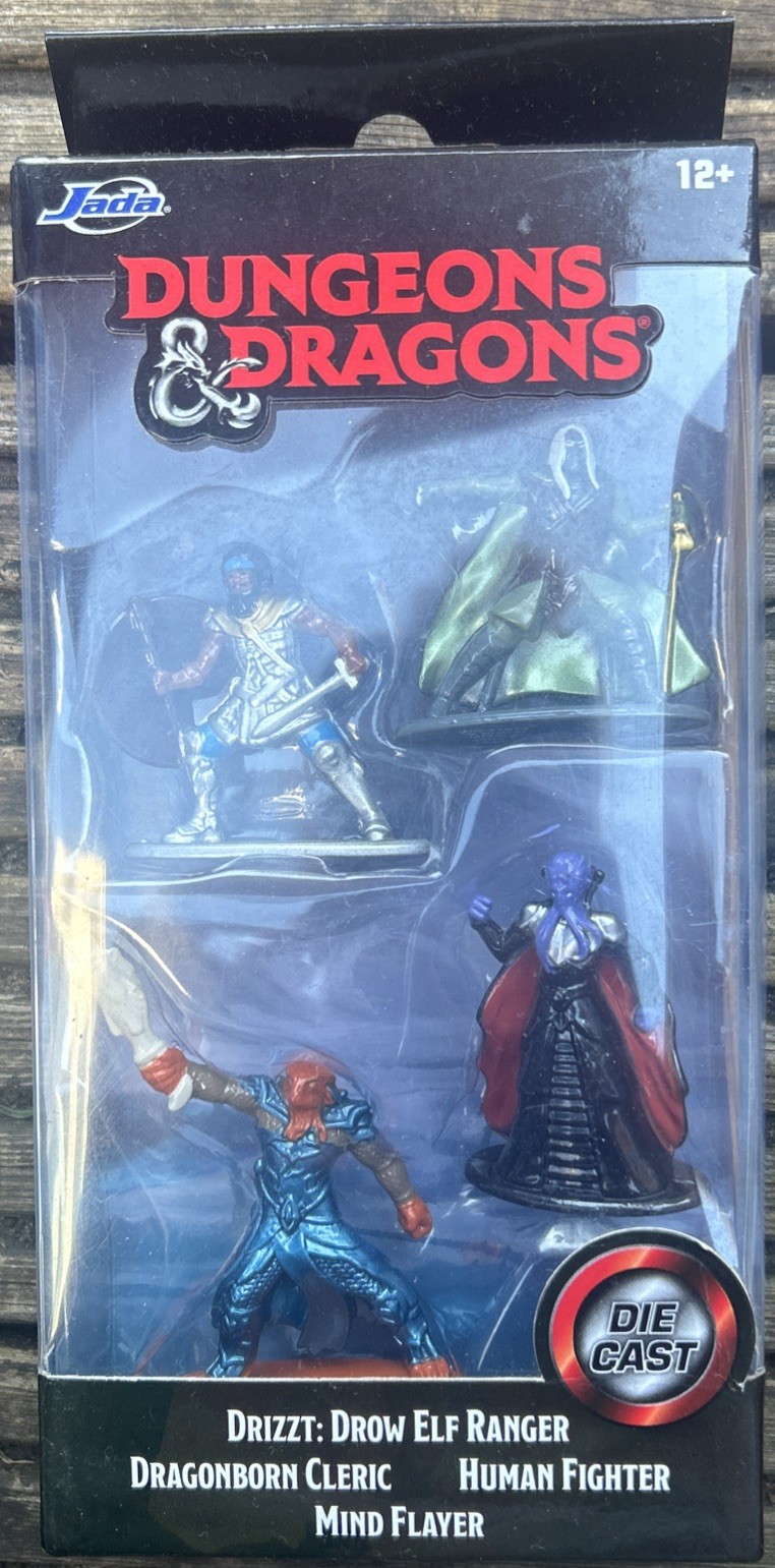 Dungeons & Dragons  Diecast Figures   Jada D&D, 4 Figurines