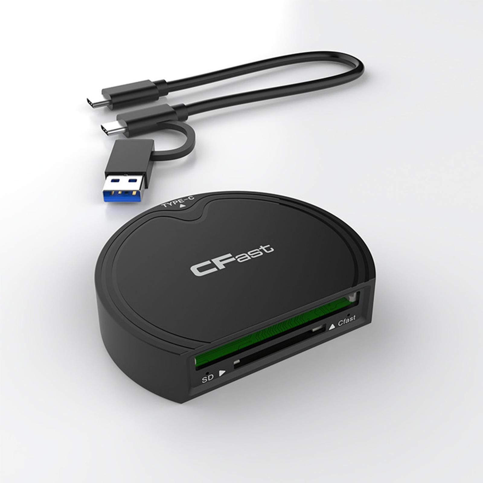 For CFast 2.0/SD Card Reader USB 3.2 GEN2 10Gbps CFast Reader W/Data Cable
