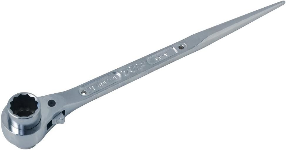 Top Kogyo (TOP) Both mouth Ratchet wrench total polishing 17x21㎜ Straight t