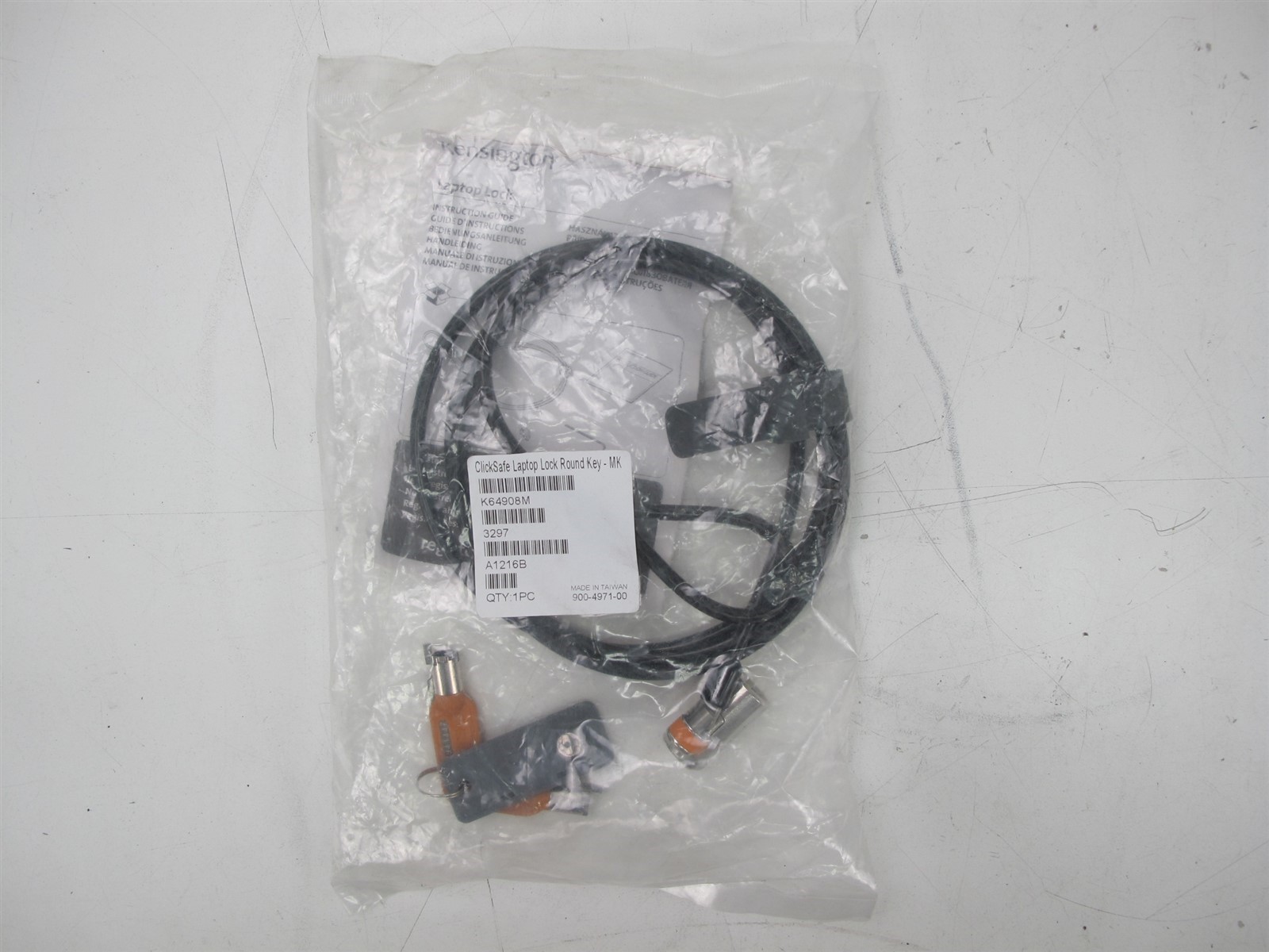 Kensington Laptop Round Key Lock K64908M
