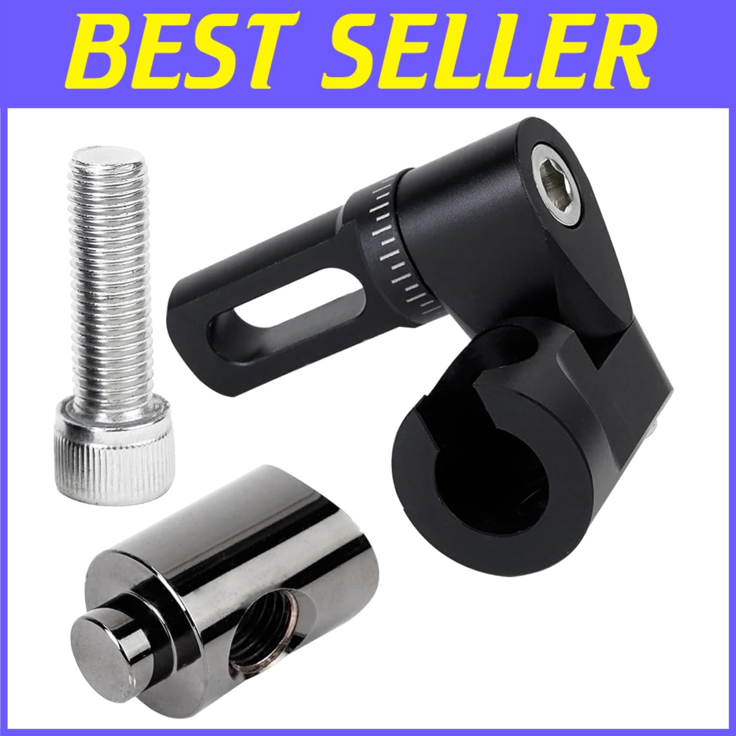 Adjustable Single Side V-Bar Mount with Quick Disconnect for Bow Stabilization-