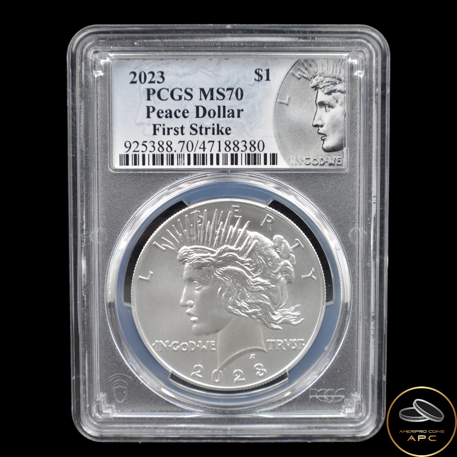 2023 Peace Silver Dollar First Strike PCGS MS70