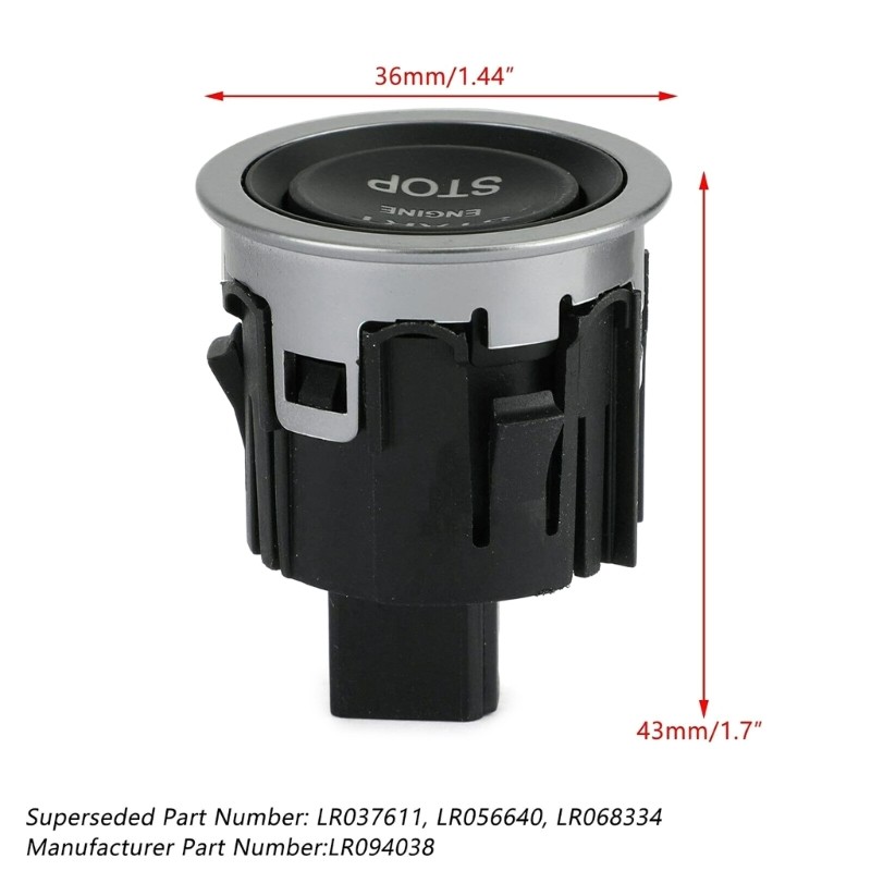 Car One Button Start Switch Part Number LR094038 Car Ignition System Switch