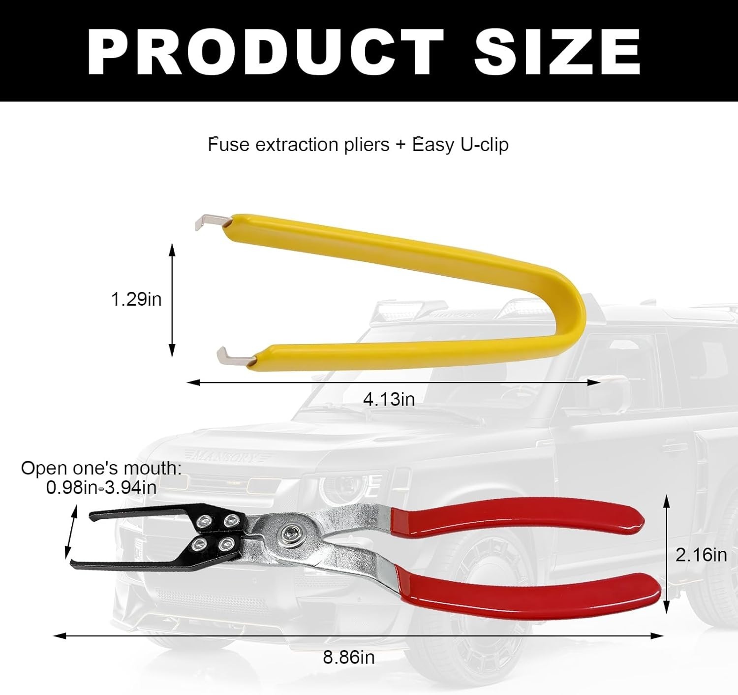 2PCS Relay and Fuse Removal Tool, Relay Puller Pliers Fuse Puller Tool Car El...
