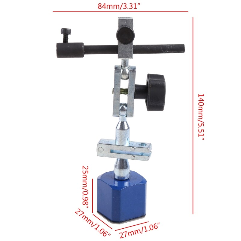 Gauge Base Holder Stand Strong Adjustable Base Stand Tool Stand 215mm