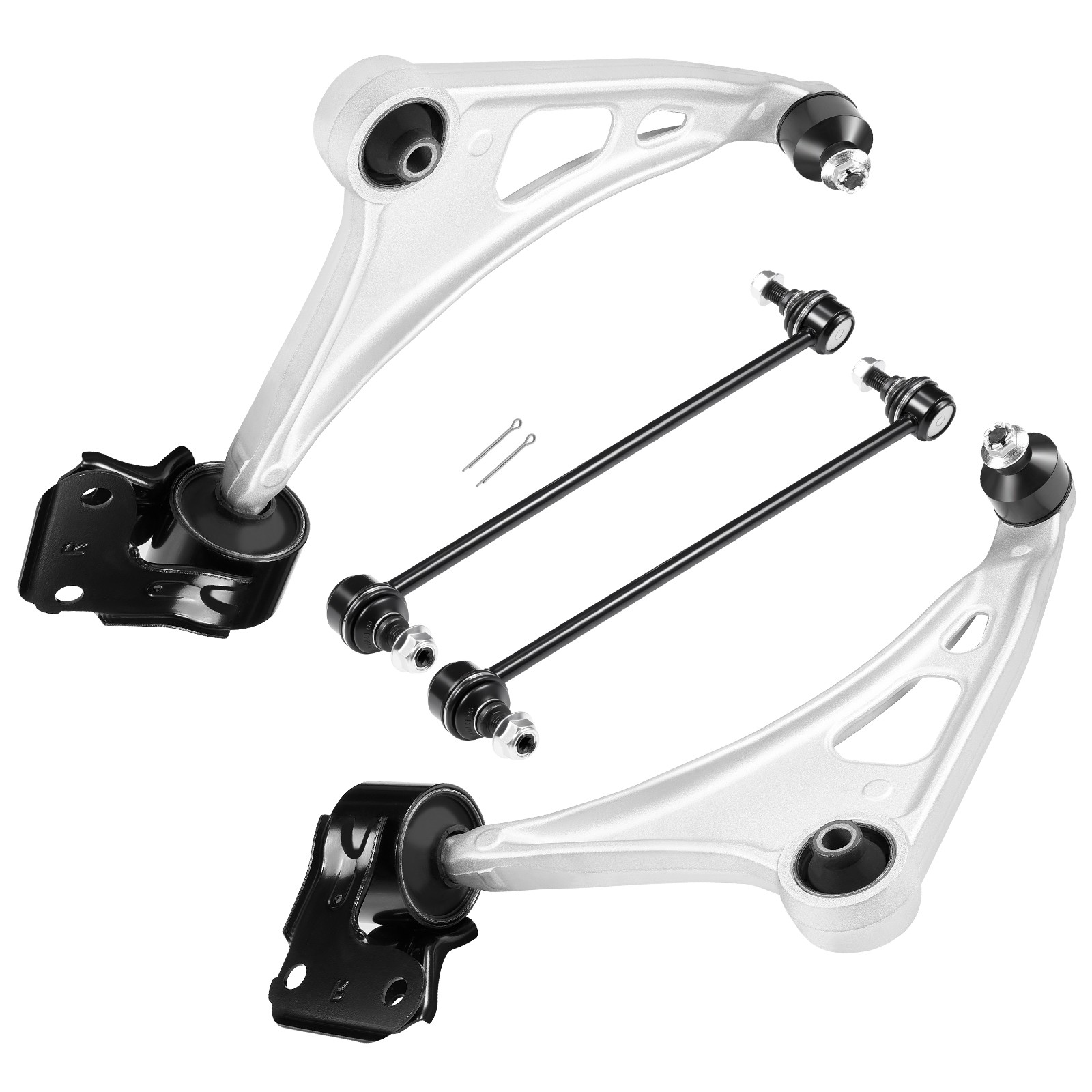Pair Front Lower Control Arms Ball Joints Sway Bars For 2014-2020 Acura MDX 3.5L