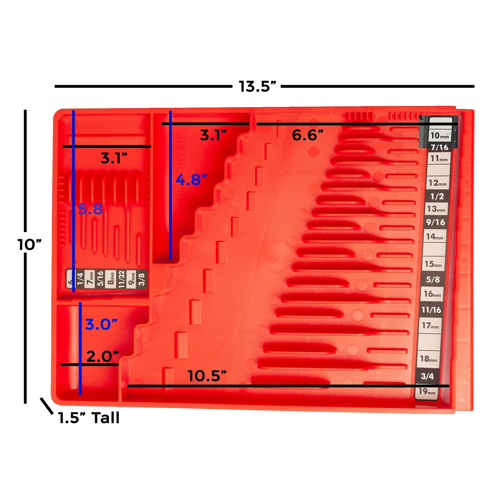 Wrench Organizer - Red