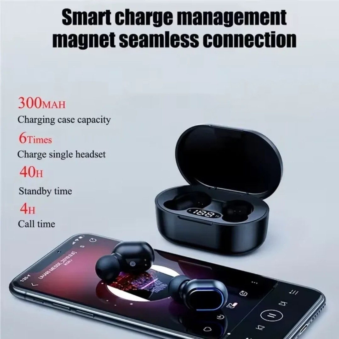 New Blue Noise Cancelling Earbuds Bluetooth