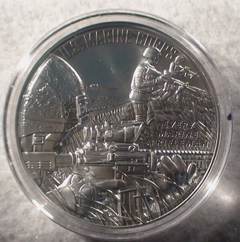 2021 2.5 oz Armed Forces Silver Medal - U.S. Marine Corps