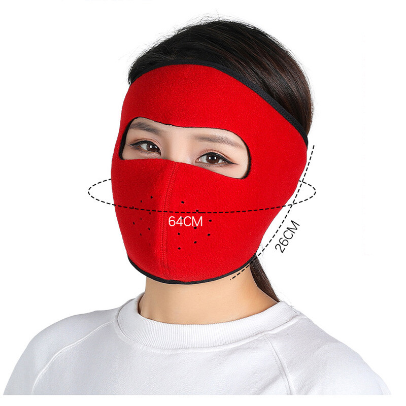 Winter Warm Fleece Motorcycle Face Mask Balaclava Breathable Windproof Ski Mask