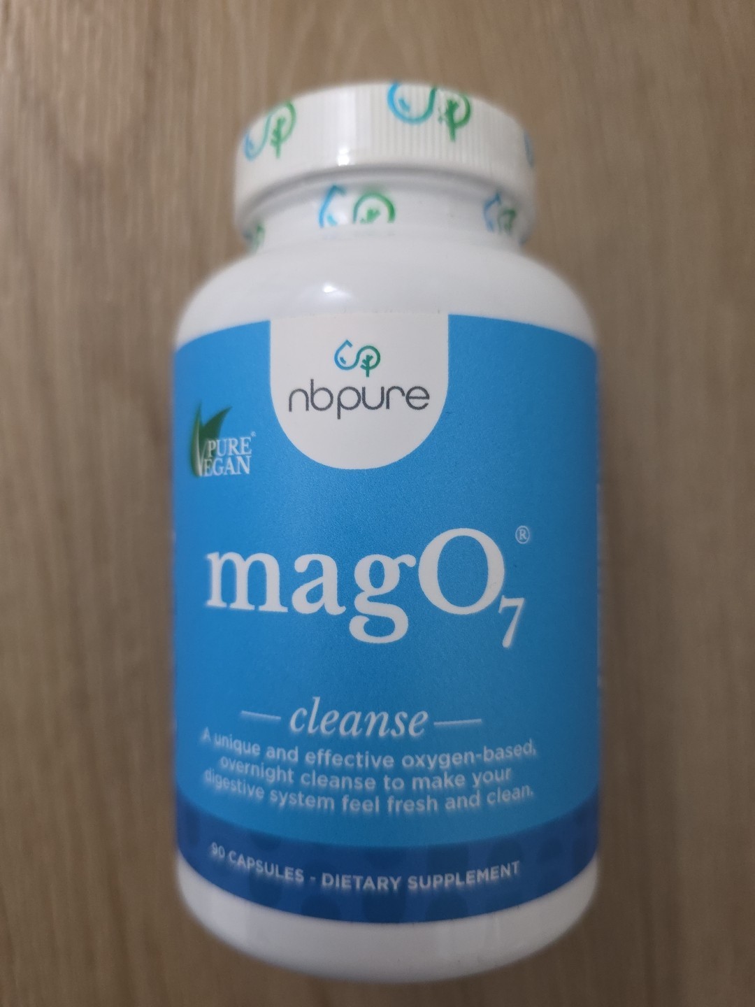 nbpure MagO7 Natural Colon Cleanse & Detox Constipation Relief 90ct EXP 7/28