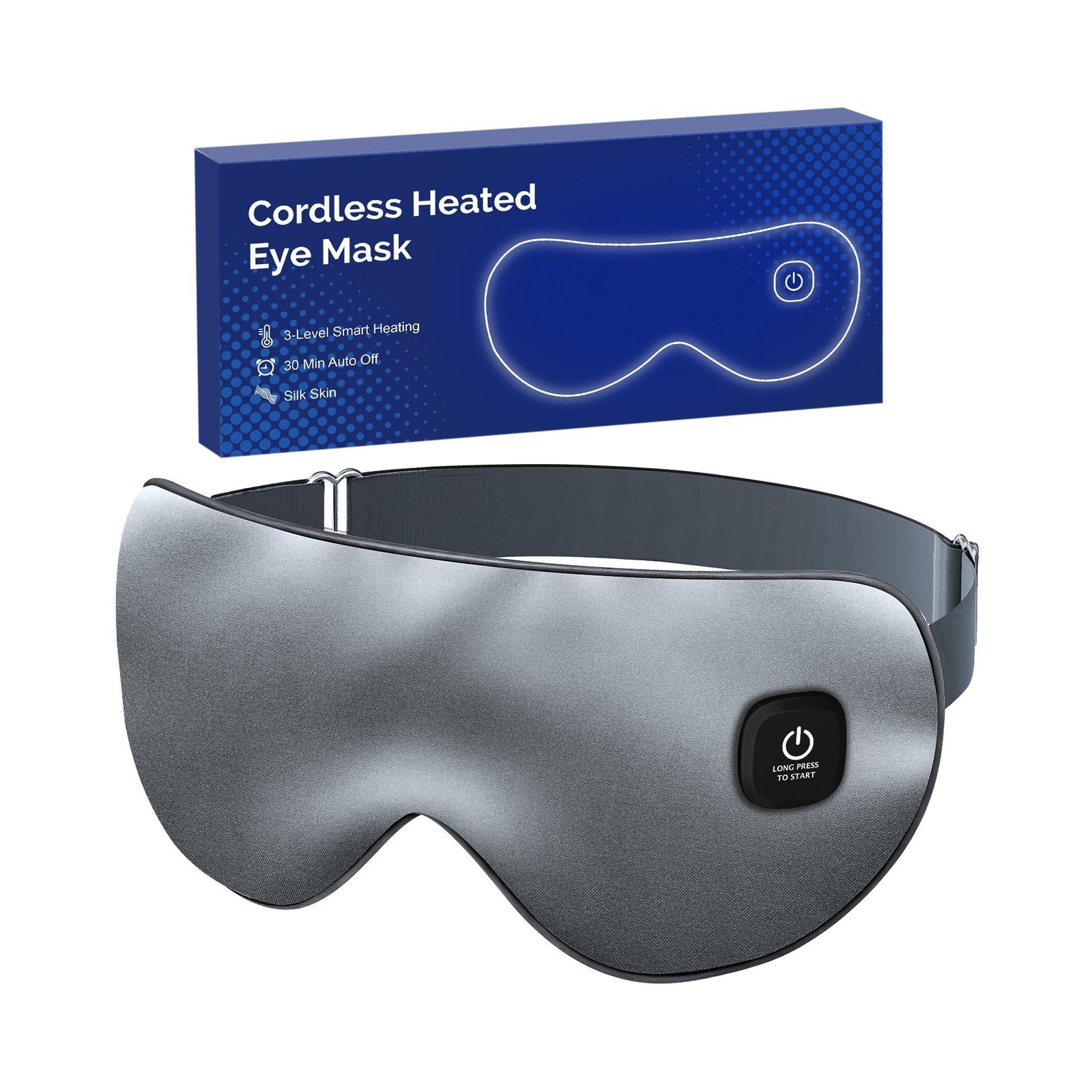 Cordless Heated Eye Mask for Dry Eyes, Rechargeable Heat Sleep ... USA FAST SHIP