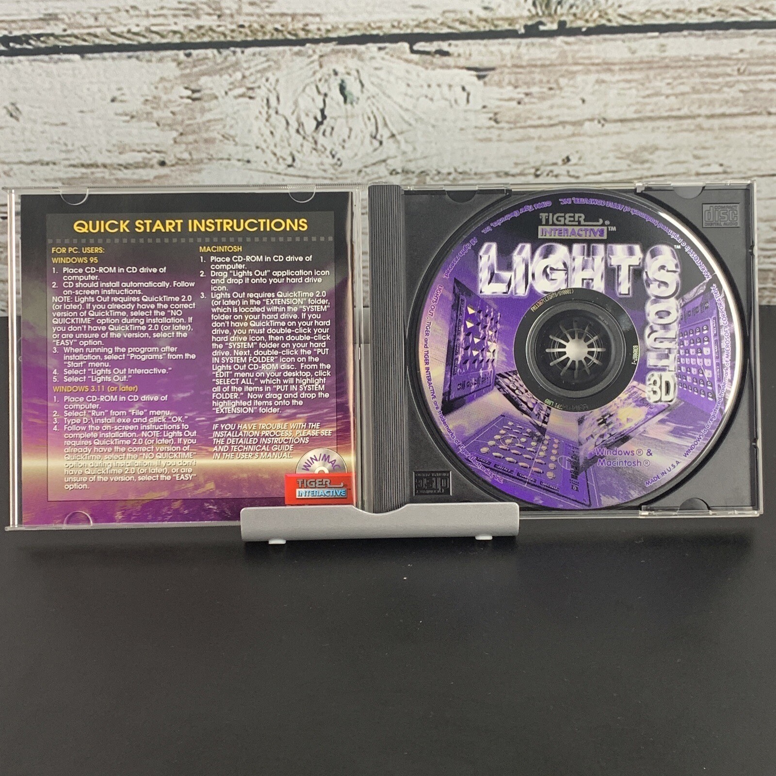 Lights Out 3D By Tiger Interactive Windows/Mac [1996]