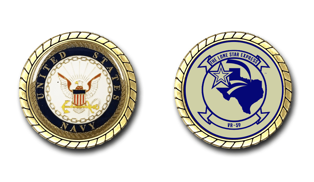 VR-59 Lone Star Express US Navy Squadron Challenge Coin Officially Licensed