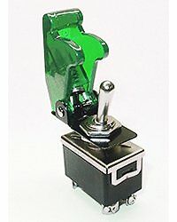 Safety Toggle Switch DPST 20 Amp "Transparent Green"