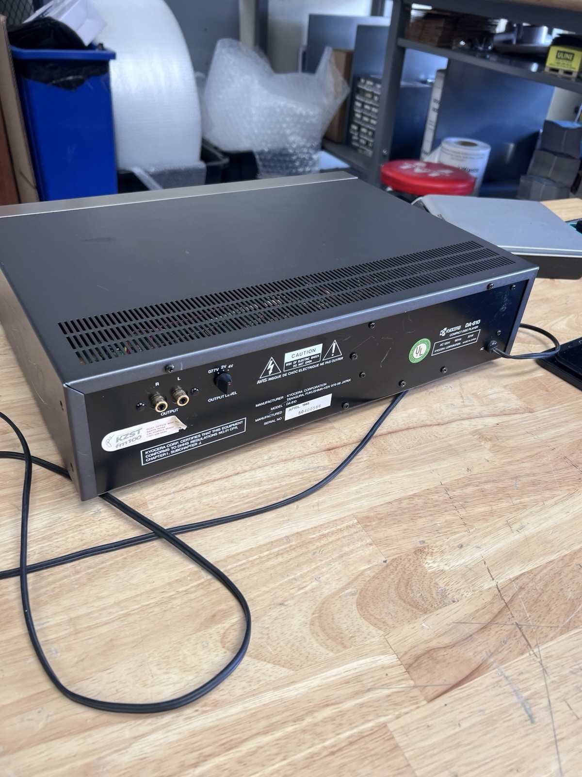 Kyocera DA-810 CD Player UNTESTED