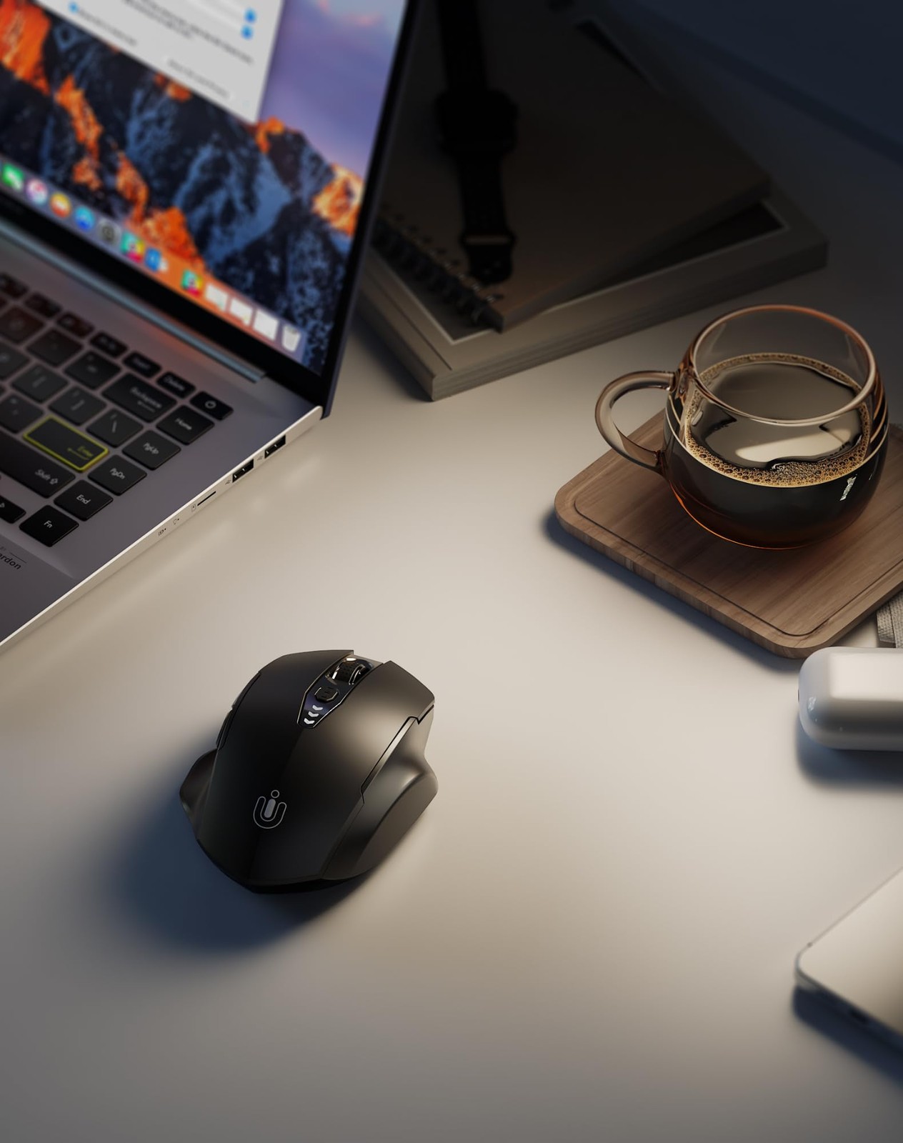 Wireless Bluetooth Mouse,[Upgraded] Rechargeable (BT 5.0/4.0+2.4G Hz),Compute...