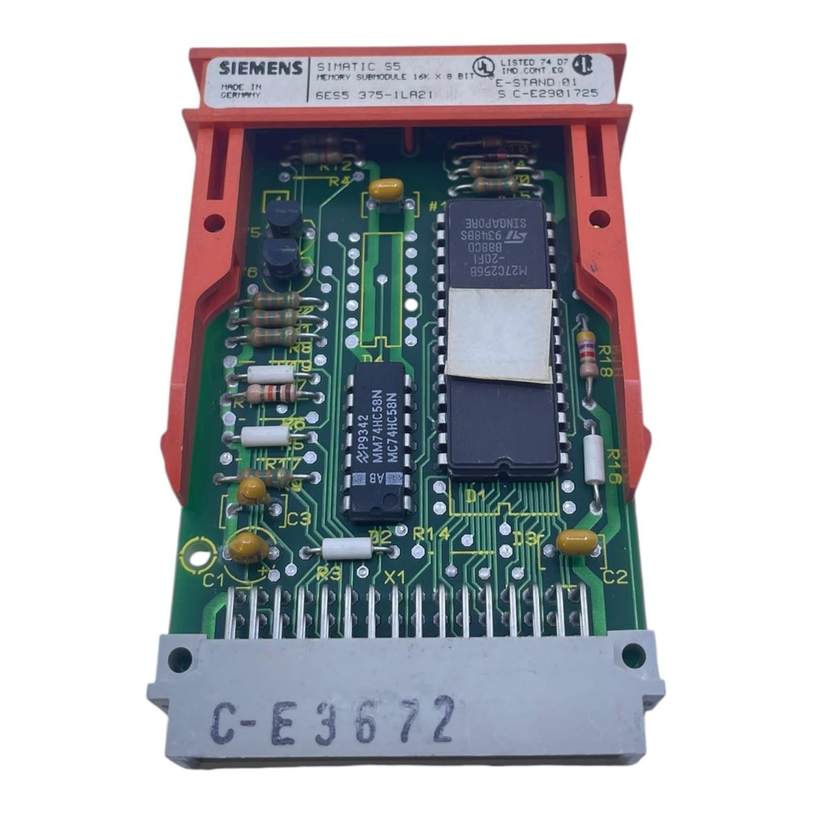 Siemens Memory Module Simatic S5 6ES5375-1LA21 Memory Module From Siemens