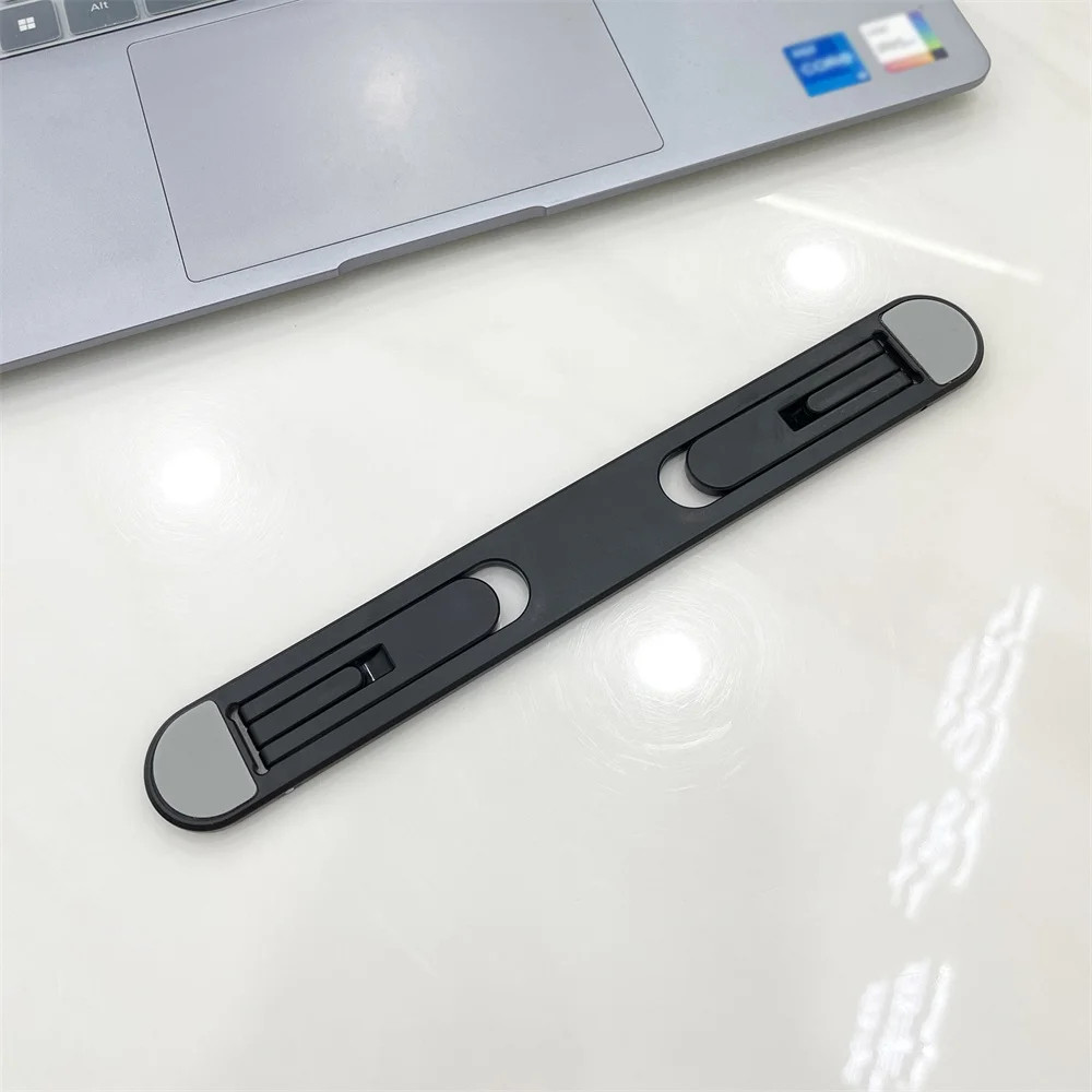 White/Black Foldable Notebook Stand Laptop Holder Portable Adjustable Ergonomic
