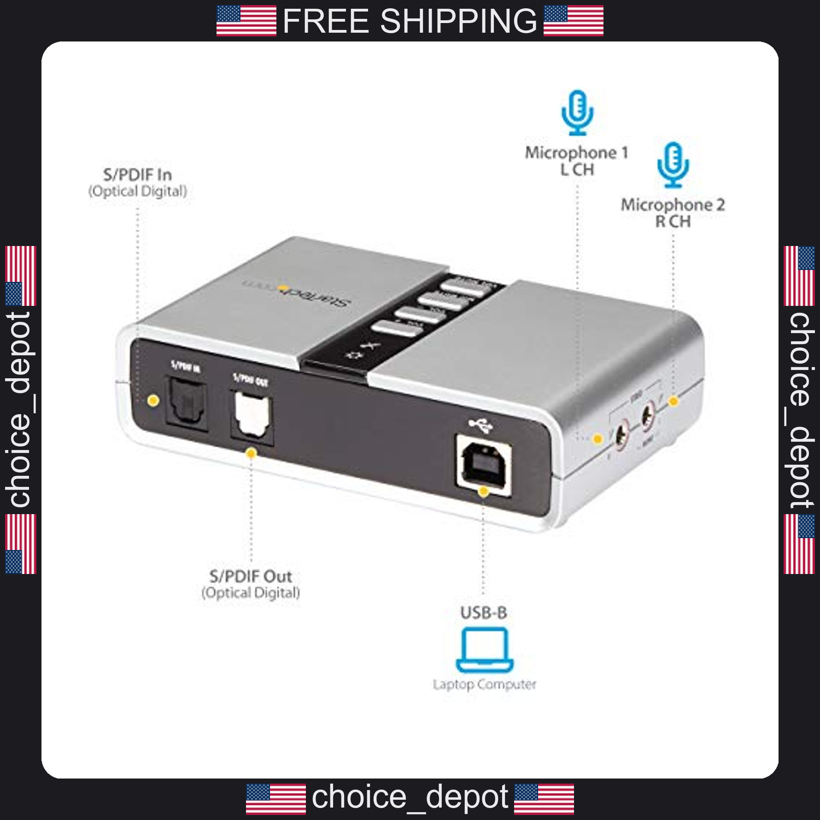 7.1 USB External Sound Card for PC and Laptop