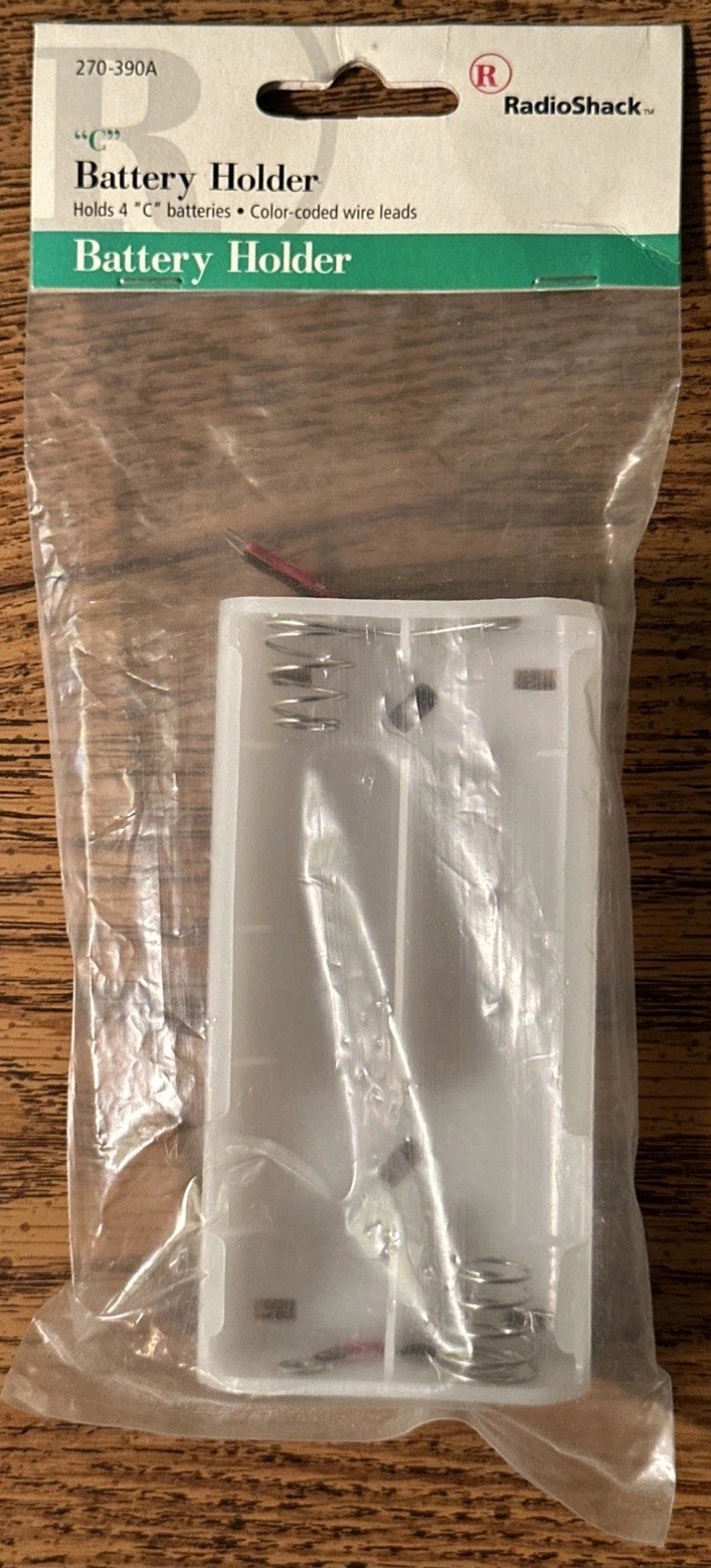 Radio Shack Item #270-390A | "C" Battery Holder