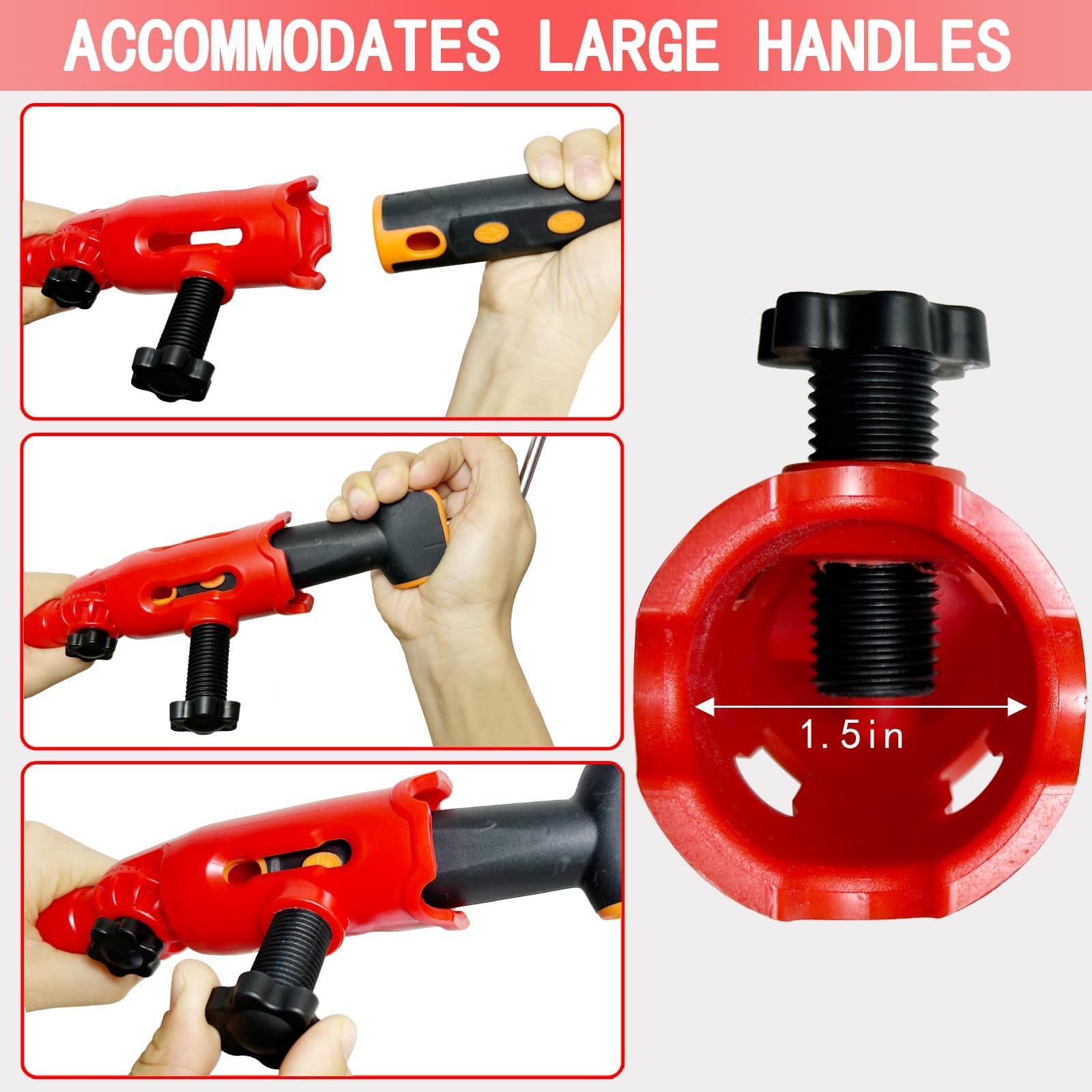 Multi-Angle Paint Brush Extender for High Ceilings, Extension Pole Attachment