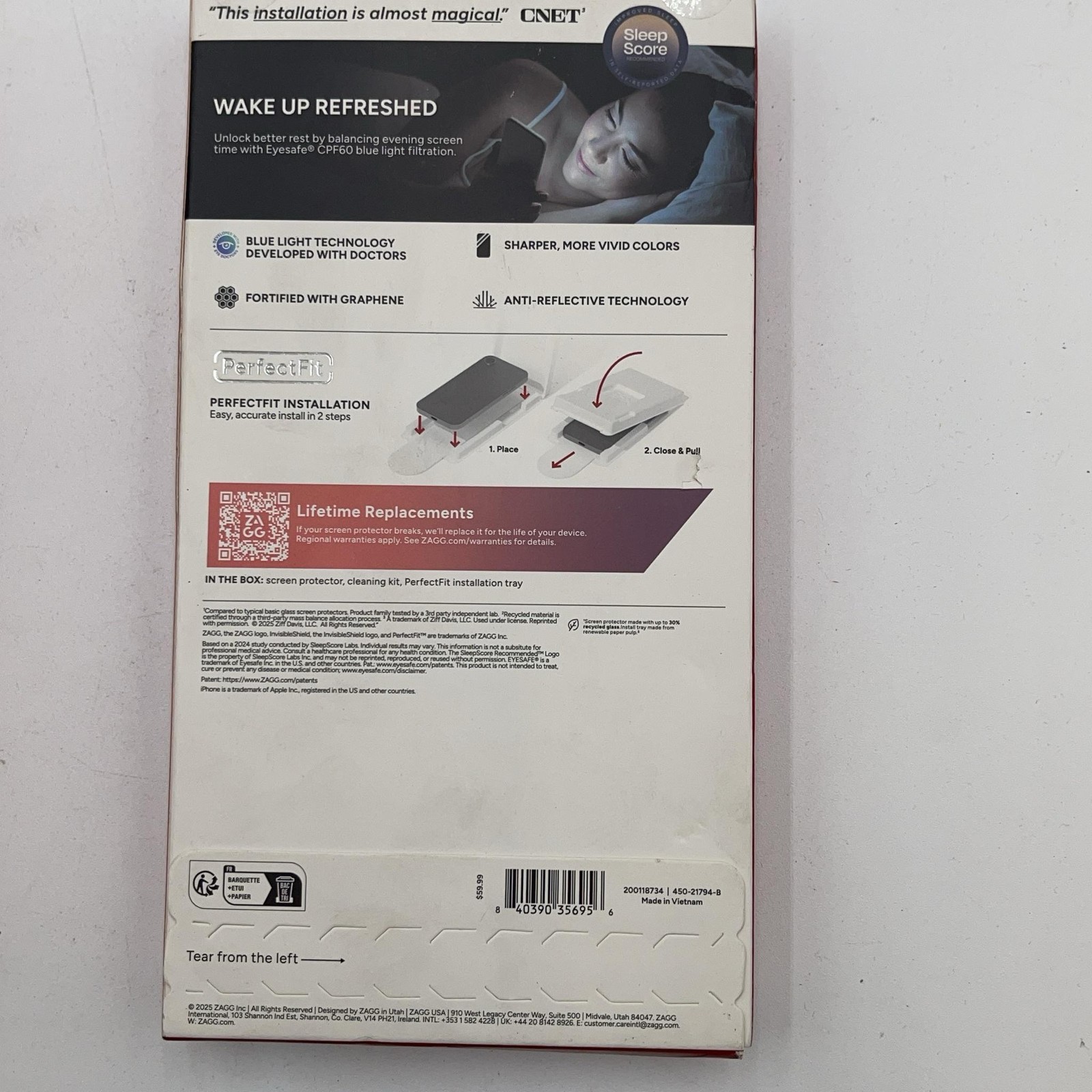ZAGG InvisibleShield XTR5 Tempered Glass Screen Protector for IPhone 17 Pro Max