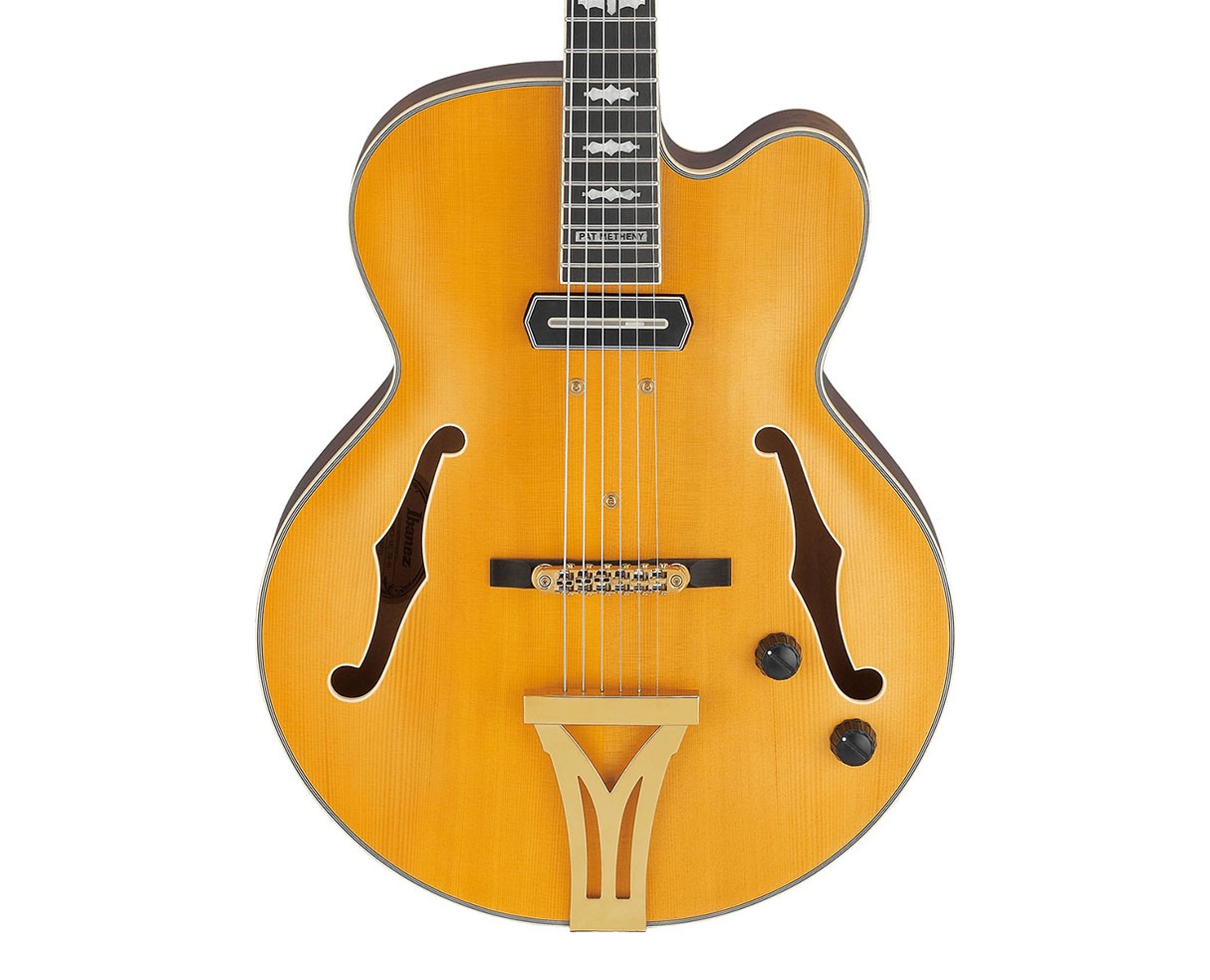 Used Ibanez PM3CNAL Pat Metheny Signature Hollow Body Guitar - Natural Amber