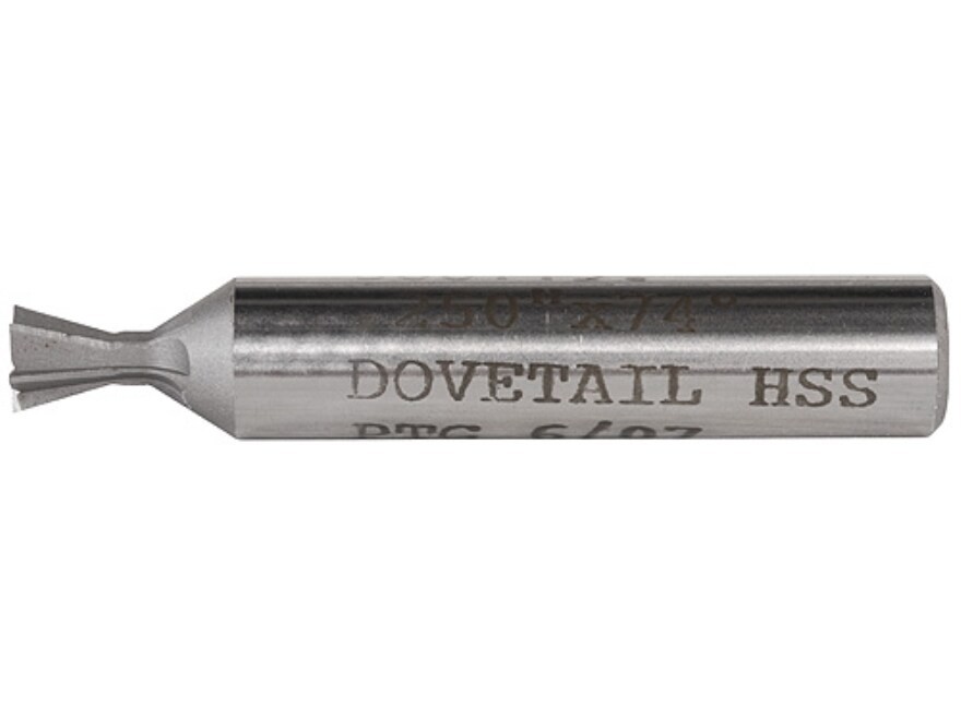 PTG Dovetail Sight Base Cutter for Glock Rear .250" x 74-Degree High Speed Steel