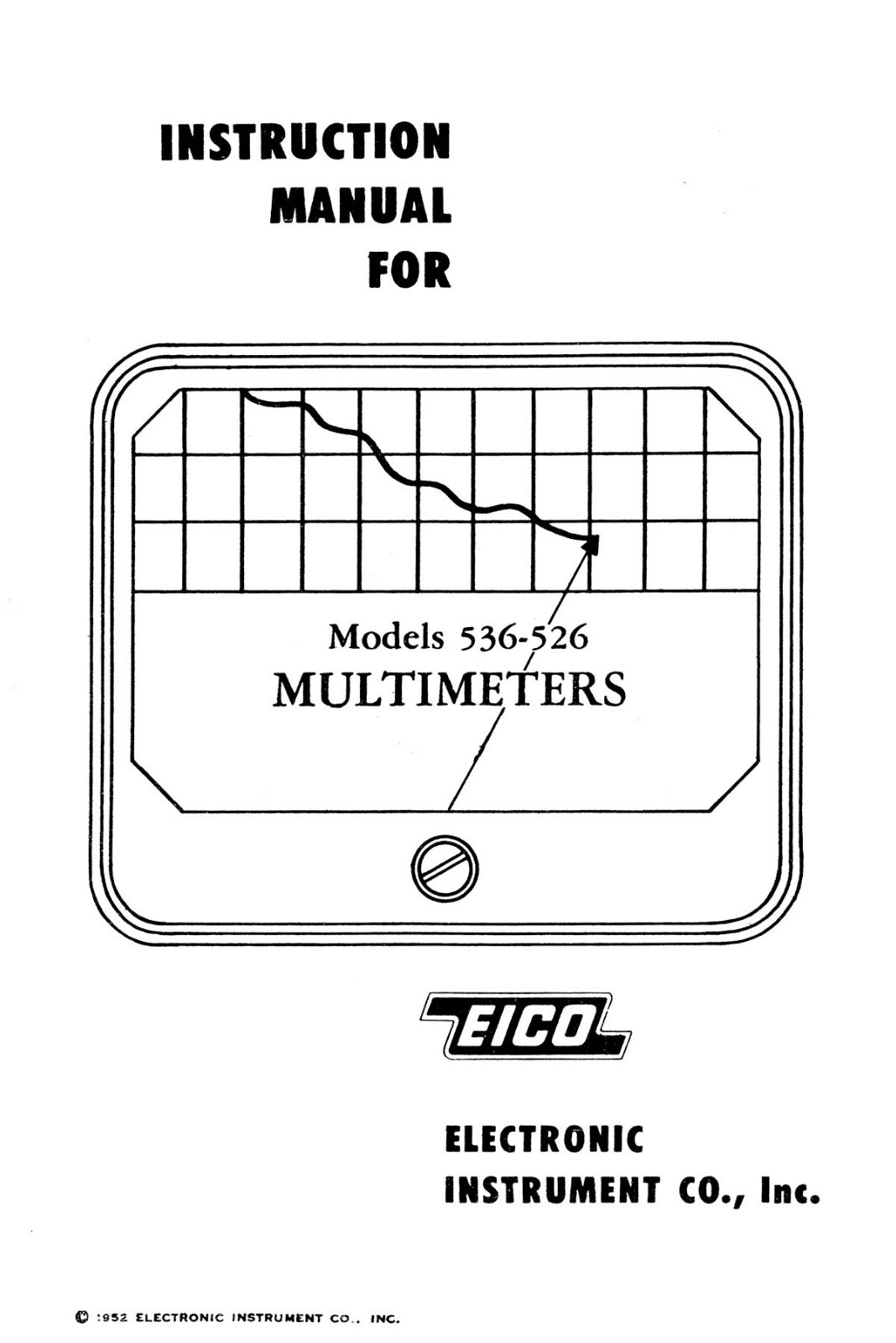 EICO Model 536 526 Multimeter Instruction Manual