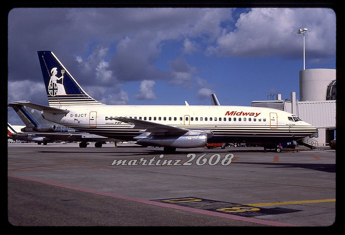(MZ) ORIG AVIATION/AIRLINE SLIDE  MIDWAY  GB-JCT