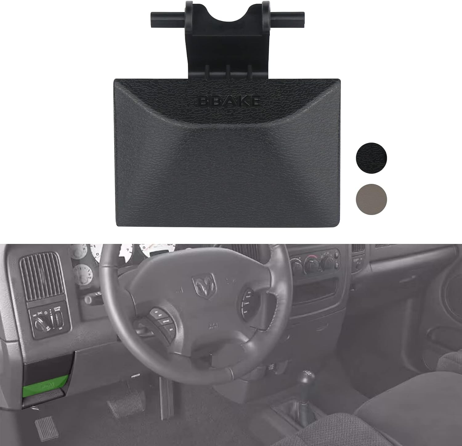 Parking Brake Release Handle Compatible with 2002- Size: 2002-2005Color: Black
