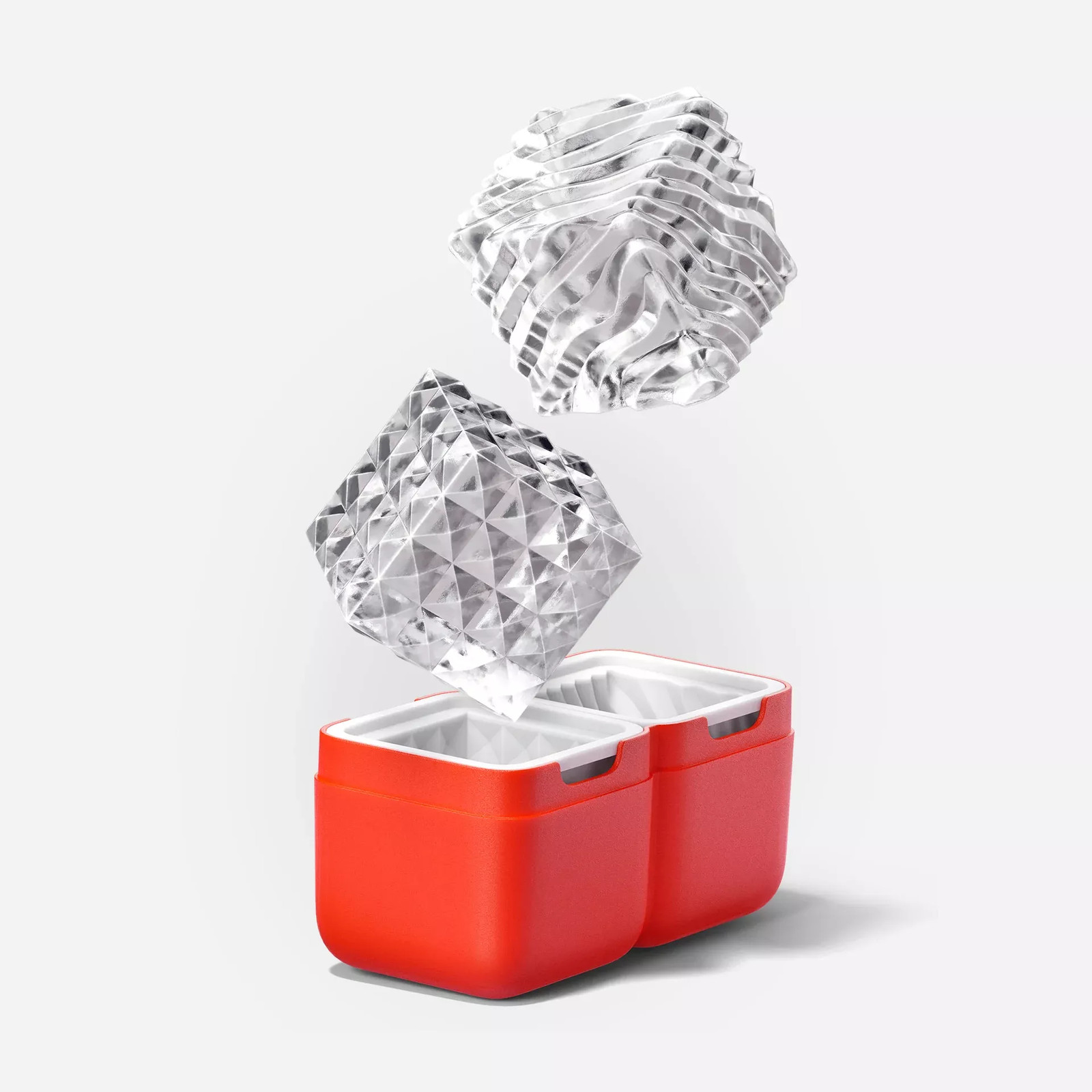 ZOKU Luxe Glaçon Moulds Set of 2 Large Cocktail Ice Cube Makers