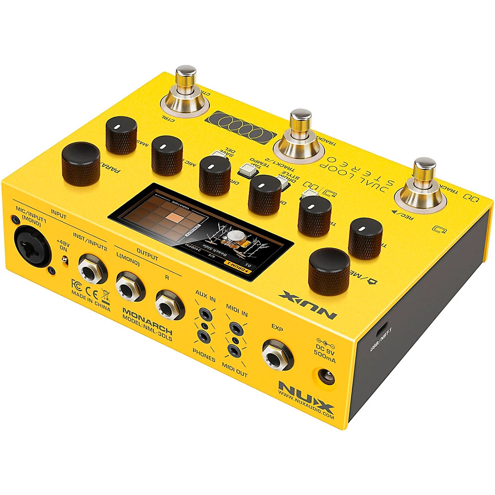 NUX Dual Loop Stereo Pedal - Yellow