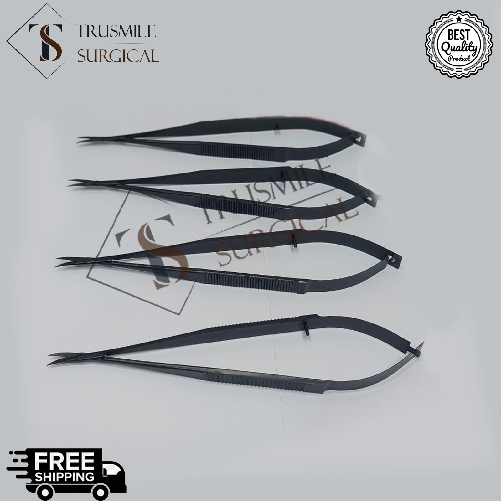 New 4pcs Kamiyama Type Micro Scissors neurosurgery instruments